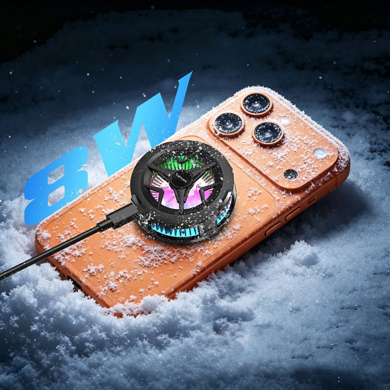 Lenyes LPC203 RGB Işıklı Alüminyum Telefon Soğutucu Fan - 2