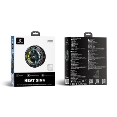Lenyes LPC205 Akıllı Sıcaklık Kontrollü Adaptif AI Modlu RGB Işıklı Alüminyum Telefon Soğutucu Fan - 7