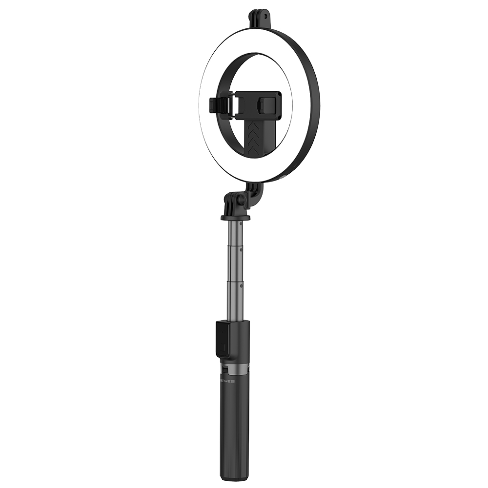 Lenyes LPH102 Uzaktan Kumandalı Çok Fonksiyonlu Ring Light Selfie Çubuğu - Siyah