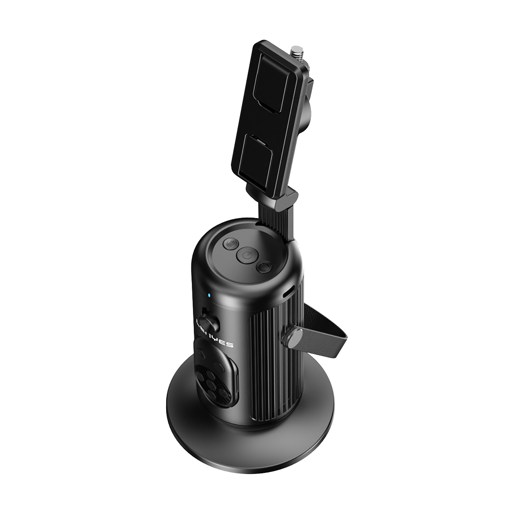 Lenyes LPH106 360° Dönebilen Akıllı Yüz Tanıma Takip Özellikli Magnetik Gimbal Sabitleyici Stand - Siyah