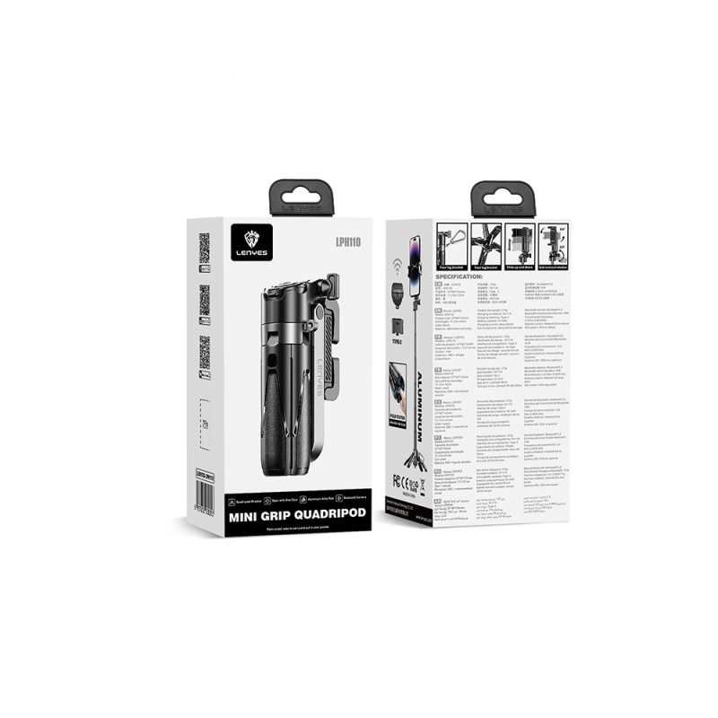 Lenyes LPH110 Remote Control Multifunctional Stabilizer Disposable Tripod Selfie Bar - 3