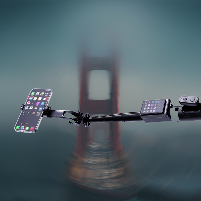 Lenyes LPH120 Uzaktan Kumandalı Çok Fonksiyonlu Sabitleyici Ekranlı Tripod ve Selfie Çubuğu - 4