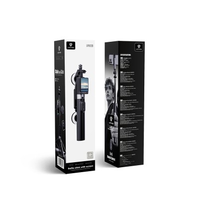 Lenyes LPH120 Uzaktan Kumandalı Çok Fonksiyonlu Sabitleyici Ekranlı Tripod ve Selfie Çubuğu - 8
