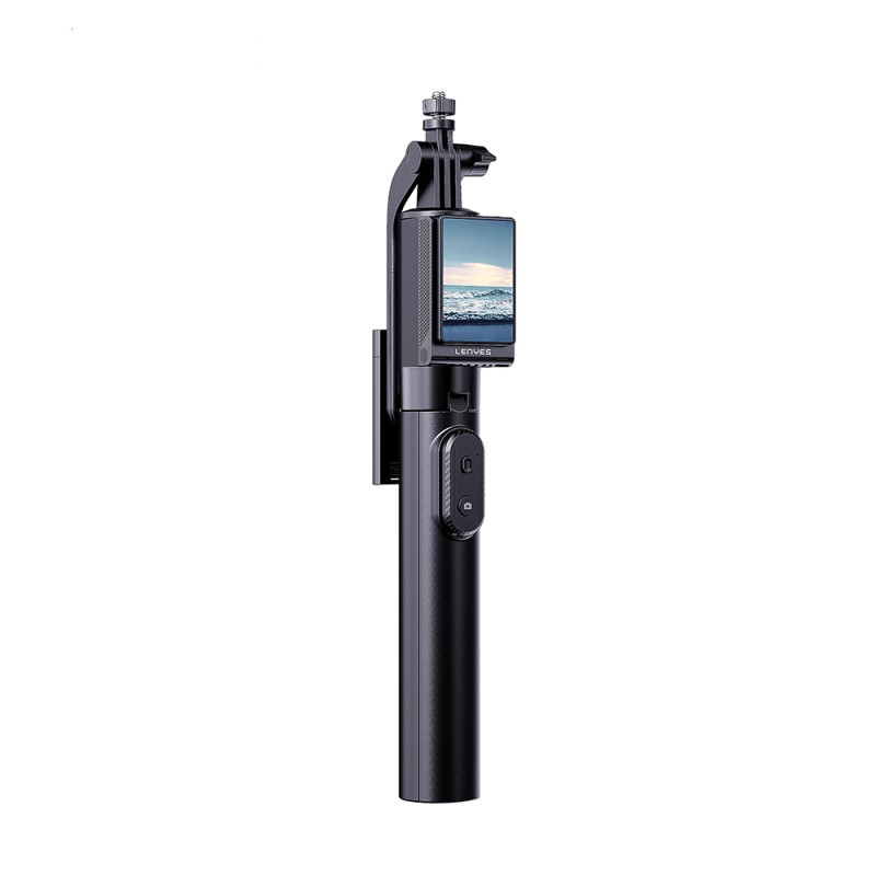 Lenyes LPH120 Uzaktan Kumandalı Çok Fonksiyonlu Sabitleyici Ekranlı Tripod ve Selfie Çubuğu - 2