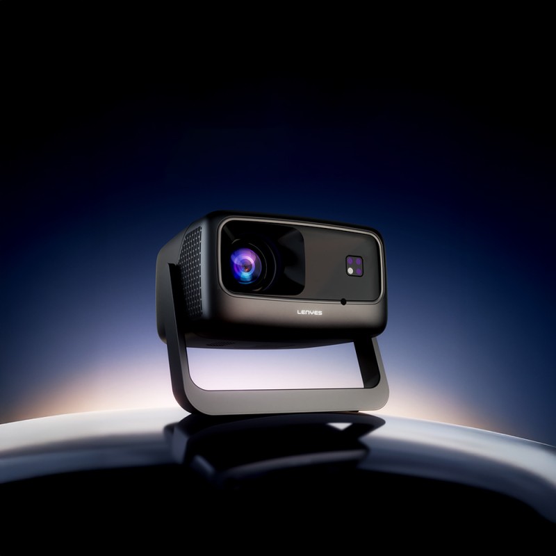 Lenyes LPR02 4.45” LCD 360 Degree Rotatable Auto Focus Projector Mirror Device - 10