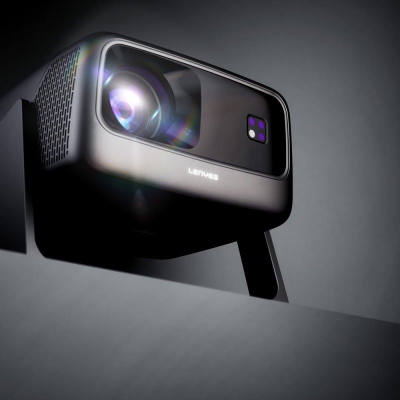 Lenyes LPR02 4.45” LCD 360 Degree Rotatable Auto Focus Projector Mirror Device - 11