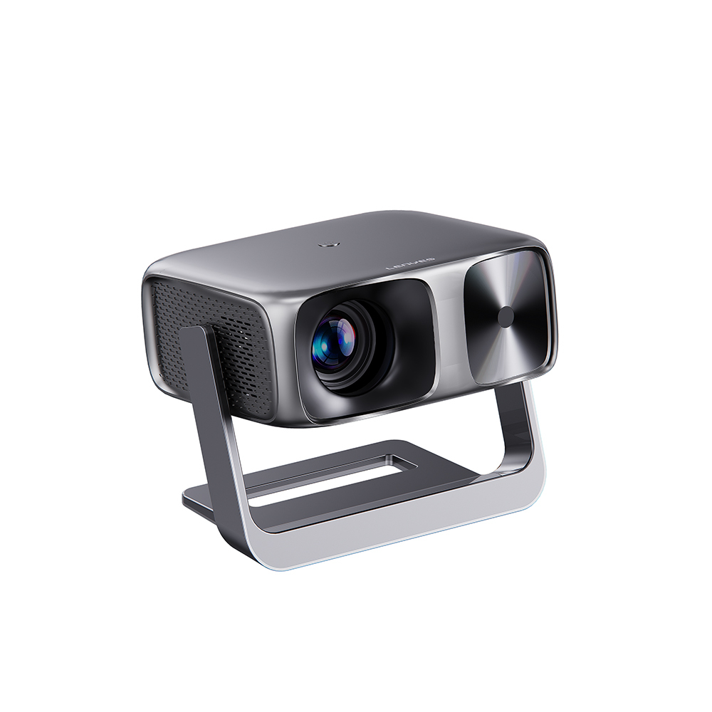 Lenyes LPR06 600 ANSI Lümen 1080P Full HD 4K Destekli Wi-Fi 6 Bluetooth 5.1 ve Otomatik Fokus Projektör Yansıtma Cihazı - Siyah