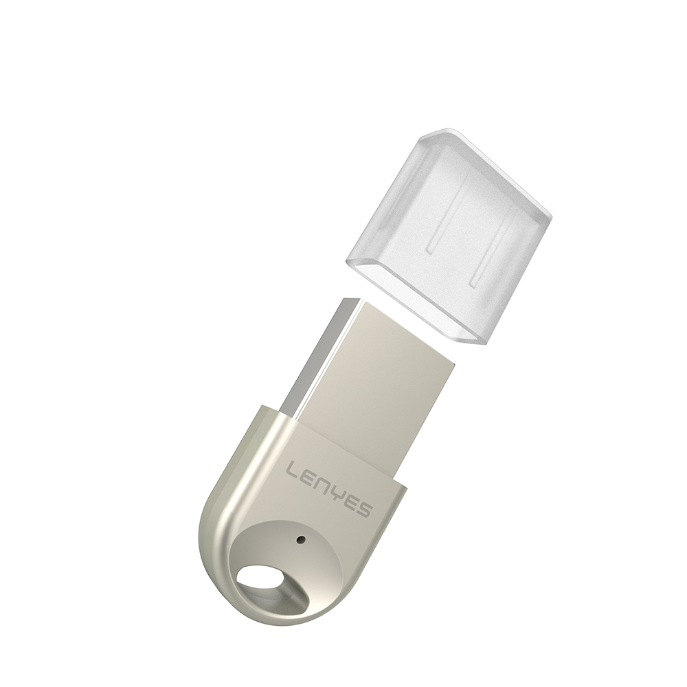 Lenyes LR202 USB Bluetooth 5.1 Wireless Transmitter Adaptör - Gümüş