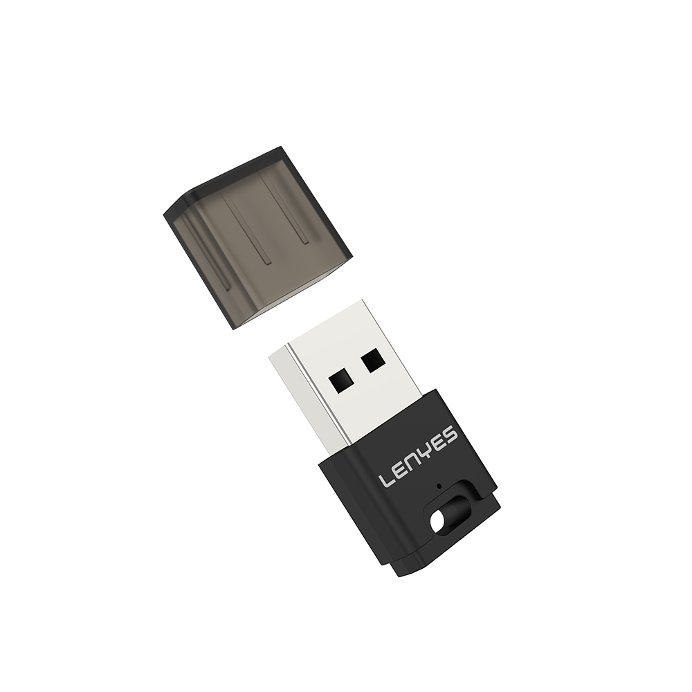 Lenyes LR203 USB Bluetooth 5.0 Wireless Transmitter Adaptör - Siyah