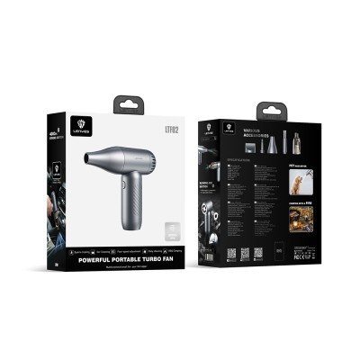 Lenyes LTF02 Dijital LED Göstergeli 4 Kademeli Çok Fonksiyonlu Turbo El Fanı - 11