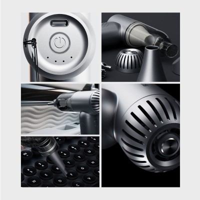 Lenyes LTF02 Dijital LED Göstergeli 4 Kademeli Çok Fonksiyonlu Turbo El Fanı - 4