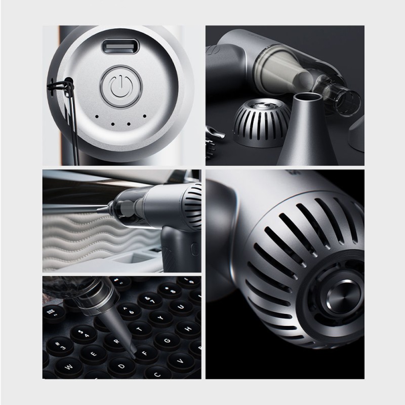 Lenyes LTF02 Dijital LED Göstergeli 4 Kademeli Çok Fonksiyonlu Turbo El Fanı - 4
