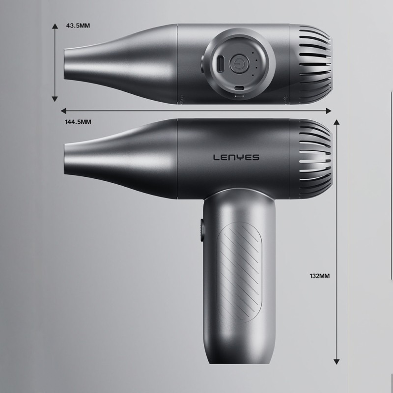 Lenyes LTF02 Dijital LED Göstergeli 4 Kademeli Çok Fonksiyonlu Turbo El Fanı - 10