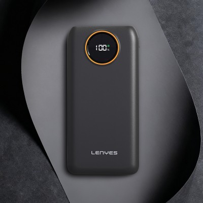 Lenyes P851L Dijital LED Göstergeli Type-C ve Lightning Kablolu Powerbank 22.5W 10000mAh - 5