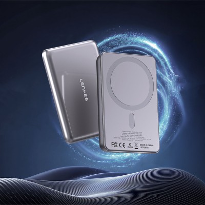Lenyes PW1015D Ultra Slim Digital LED Display Wireless Powerbank 15W 10000mAh - 3