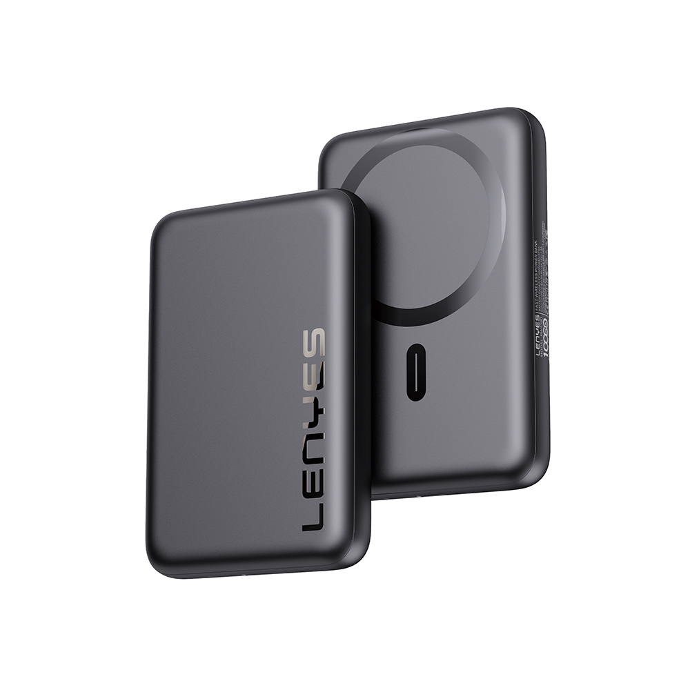 Lenyes PW139D PD 20W Ultra İnce Hızlı Şarj Özellikli Wireless Powerbank 15W 10000mAh - Siyah