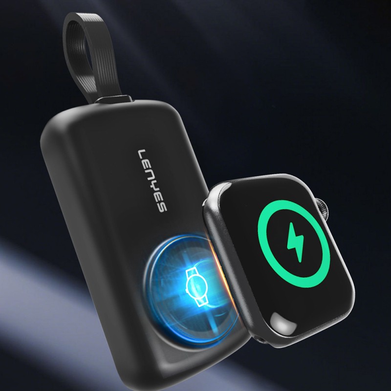 LENYES PX0001D Smart Watch Wireless Charging Portable Type-C Cable Powerbank 2000mah 2W - 9