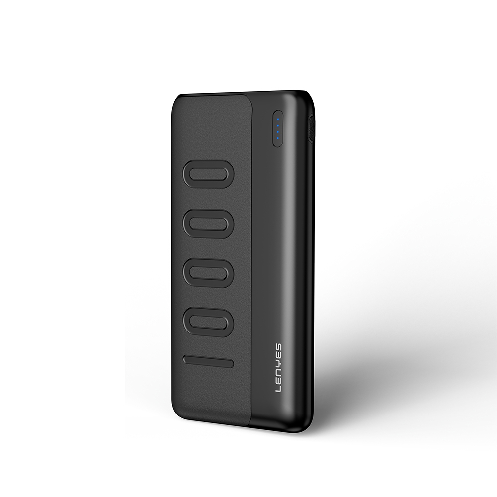 Lenyes PX135P Led Işık Göstergeli Taşınabilir Powerbank 10W 10000mAh - Siyah