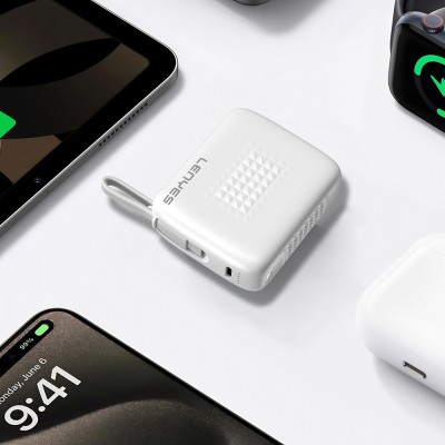 Lenyes PX169D PD 22.5W Hızlı Şarj Özellikli LED Göstergeli Type-C Kablolu Mini Taşınabilir Powerbank 10000mAh - 3