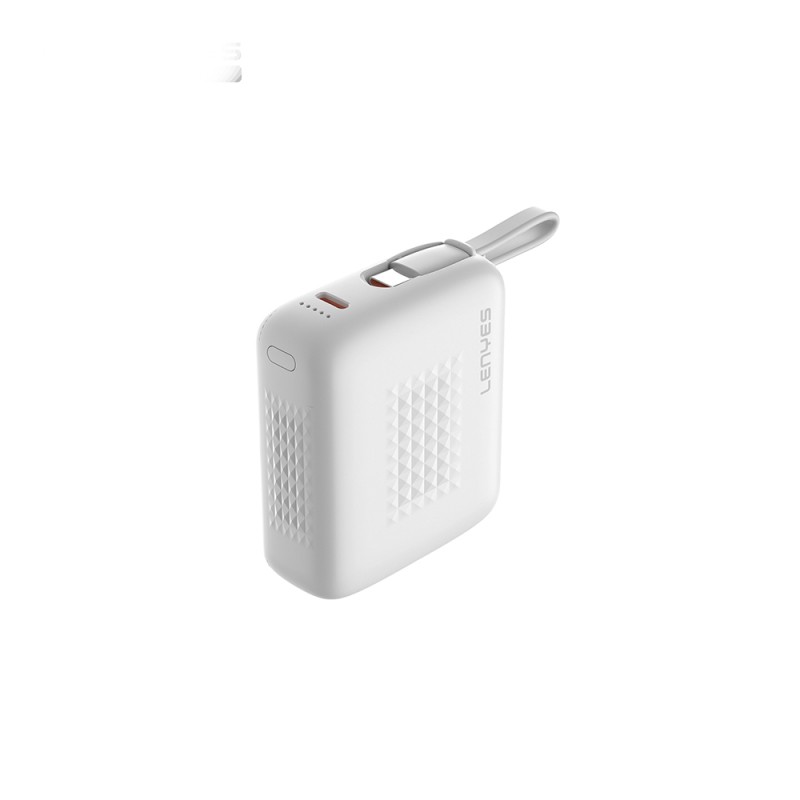 Lenyes PX169D PD 22.5W Hızlı Şarj Özellikli LED Göstergeli Type-C Kablolu Mini Taşınabilir Powerbank 10000mAh - 1