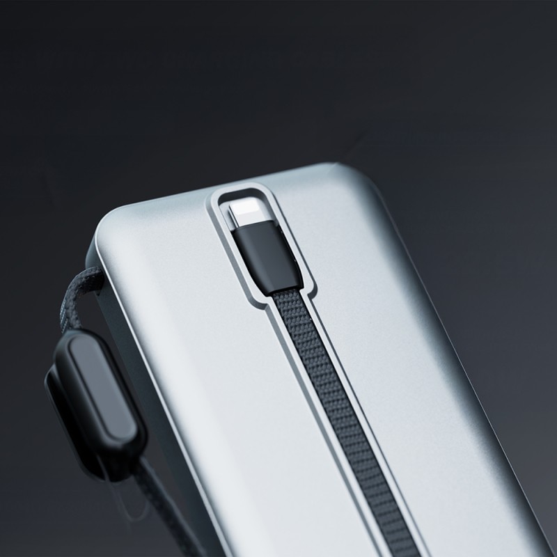 Lenyes PX2004D Digital LED Display Powerbank with Lightning Cable, 22.5W, 20,000mAh - 6