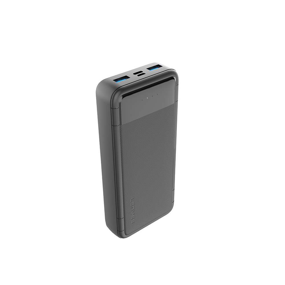 Lenyes PX233P Led Işık Göstergeli Taşınabilir Powerbank 10W 20000mAh - Siyah