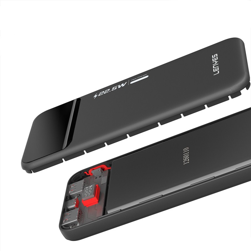 Lenyes PX254D PD 20W Fast Charging Powerbank with Digital LED Display, 22.5W, 20000mAh Capacity - 3