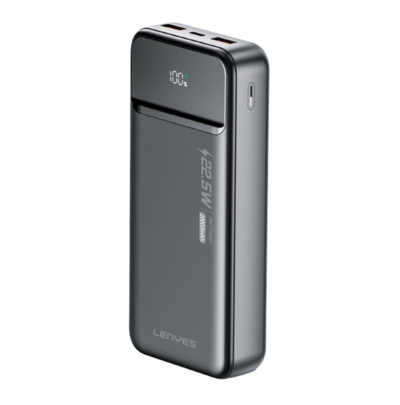 Lenyes PX254D PD 20W Hızlı Şarj Özellikli Dijital LED Göstergeli Powerbank 22.5W 20000mAh - 1