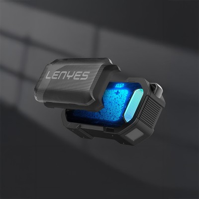 Lenyes S233 Ritme Duyarlı RGB Işıklı Taşınabilir Su Geçirmez TWS Bluetooth Hoparlör - 6