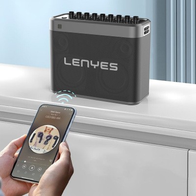 Lenyes S830 Mikrofonlu Çoklu Giriş TWS Karaoke Bluetooth Hoparlör v5.0 160W - 4