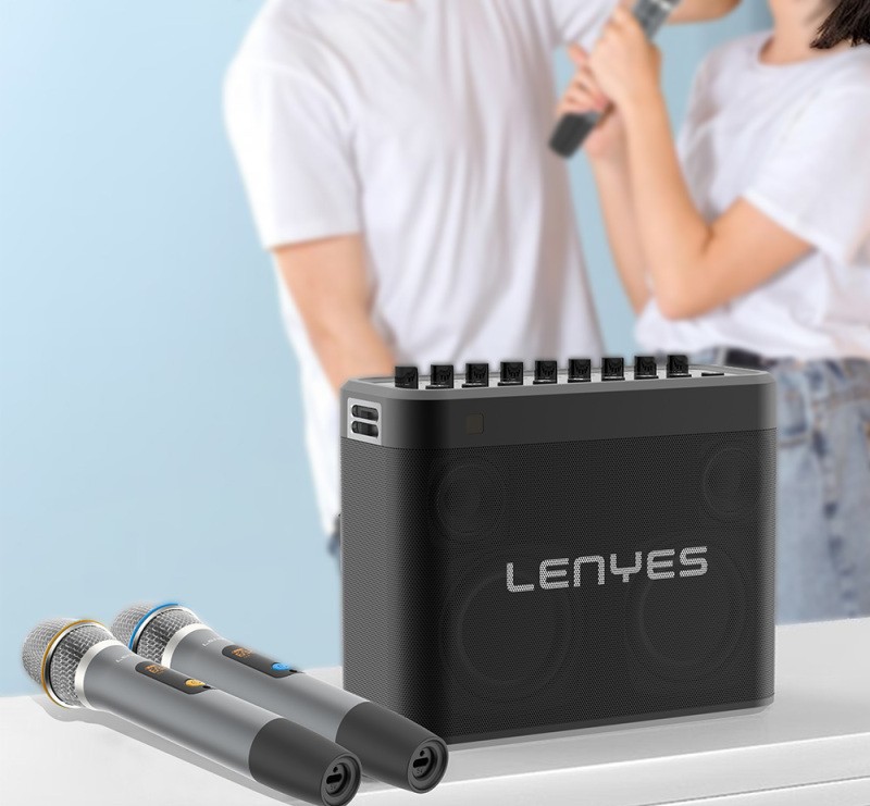 Lenyes S830 Multi Input TWS Karaoke Bluetooth Speaker with Microphone v5.0 160W - 3