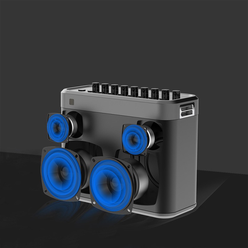 Lenyes S830 Multi Input TWS Karaoke Bluetooth Speaker with Microphone v5.0 160W - 5