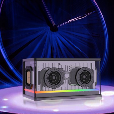 Lenyes S839 Portable TWS Bluetooth Speaker With RGB Light v5.2 - 7
