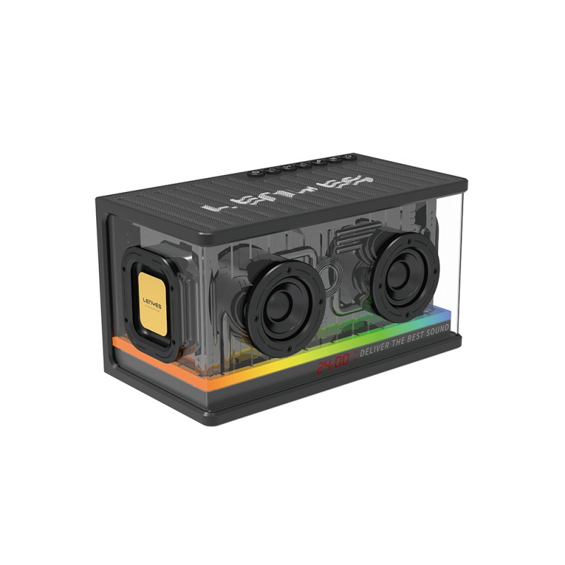 Lenyes S839 Portable TWS Bluetooth Speaker With RGB Light v5.2 - 1