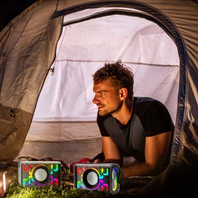 Lenyes S843 RGB Led Işıklı Taşınabilir TWS Bluetooth Hoparlör v5.3 20W - 4