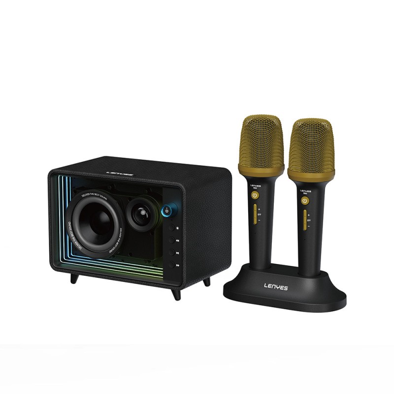 Lenyes S862 Waterproof Multi-Input Karaoke Bluetooth Speaker with Microphone v5.3 120W - 1