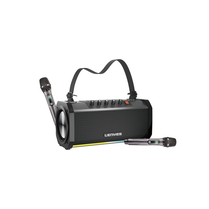 Lenyes S863 RGB Led Işıklı Mikrofonlu TWS Bluetooth Speaker Hoparlör v5.3 - 2