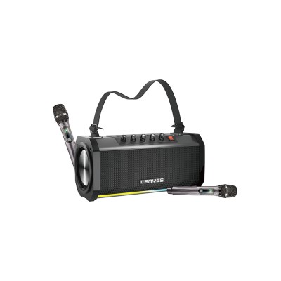 Lenyes S863 RGB LED Light Microphone TWS Bluetooth Speaker v5.3 - 2