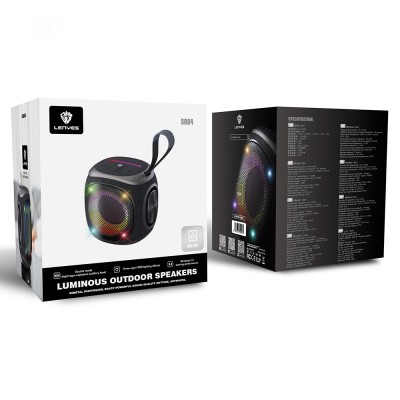 Lenyes S864 RGB Işıklı Taşınabilir TWS Bluetooth Speaker Hoparlör v5.3 - 8