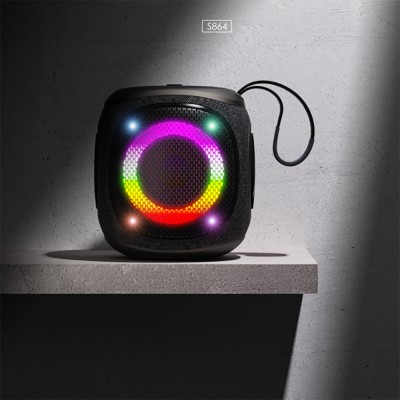 Lenyes S864 RGB Işıklı Taşınabilir TWS Bluetooth Speaker Hoparlör v5.3 - 3