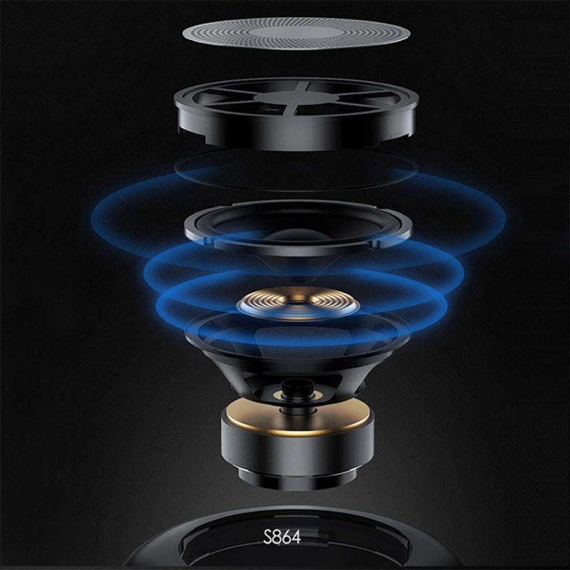 Lenyes S864 RGB Lighted Portable TWS Bluetooth Speaker Speaker v5.3 - 4
