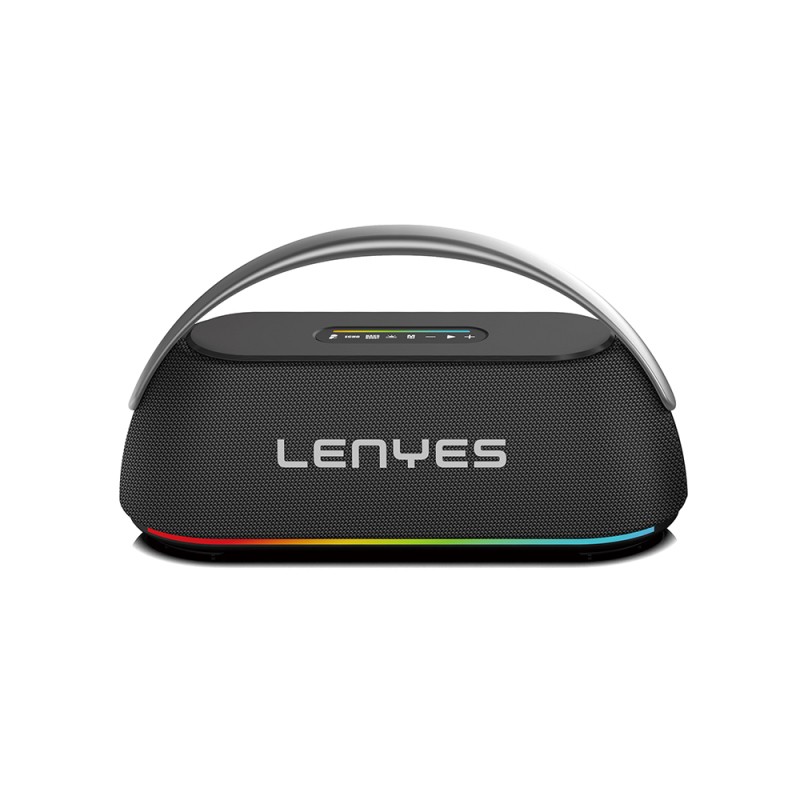 Lenyes S869 RGB Işıklı Çift Mikrofonlu Taşınabilir Bluetooth Hoparlör v5.3 - 1