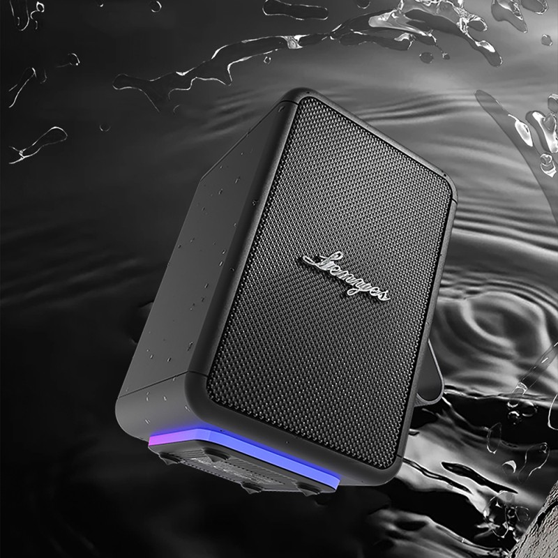 Lenyes S874 Su Geçirmez Özellikli RGB Işıklı Askılı Taşınabilir TWS Bluetooth Hoparlör v5.3 - 9