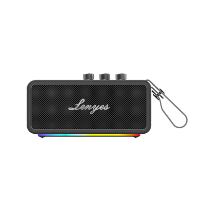 Lenyes S876 Supreme Serisi RGB Işıklı Taşınabilir Su Geçirmez TWS Bluetooth Hoparlör v5.3 45W - Lenyes
