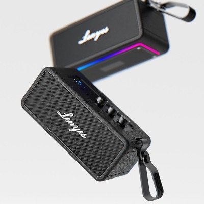 Lenyes S876 Supreme Serisi RGB Işıklı Taşınabilir Su Geçirmez TWS Bluetooth Hoparlör v5.3 45W - 5