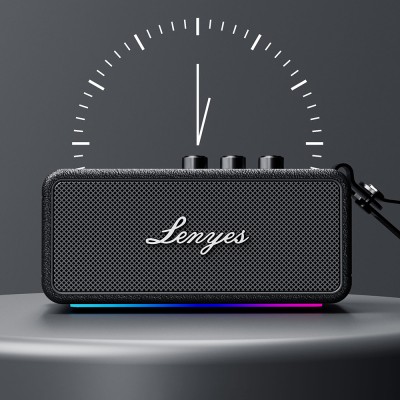 Lenyes S876 Supreme Serisi RGB Işıklı Taşınabilir Su Geçirmez TWS Bluetooth Hoparlör v5.3 45W - 11