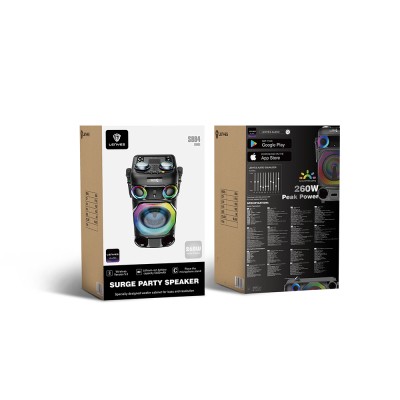 Lenyes S884 RGB Light Dual Microphone Wireless TWS Bluetooth Speaker v5.3 - 3