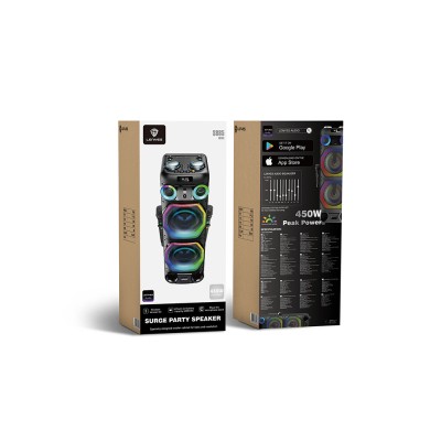 Lenyes S885 RGB Light Dual Microphone Wireless TWS Bluetooth Speaker v5.3 - 3