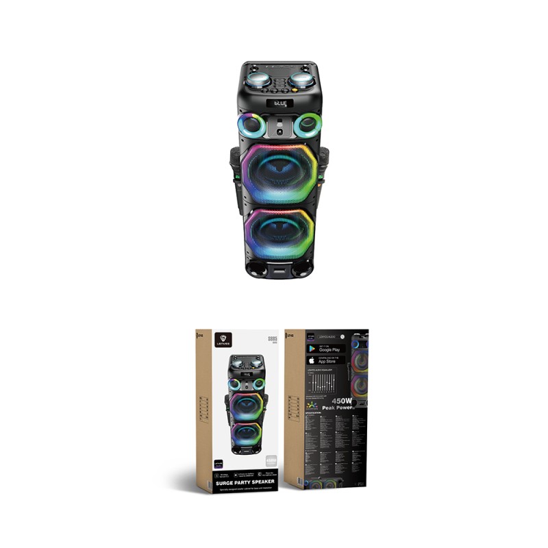 Lenyes S885 RGB Light Dual Microphone Wireless TWS Bluetooth Speaker v5.3 - 4