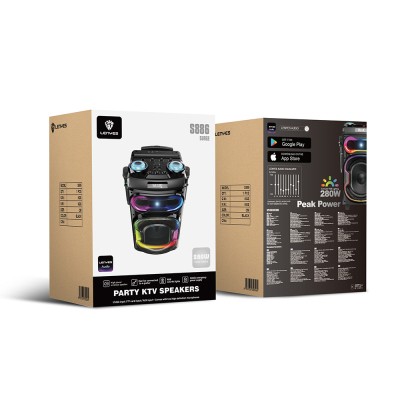 Lenyes S886 RGB Light Dual Microphone Wireless TWS Bluetooth Speaker v5.3 - 3